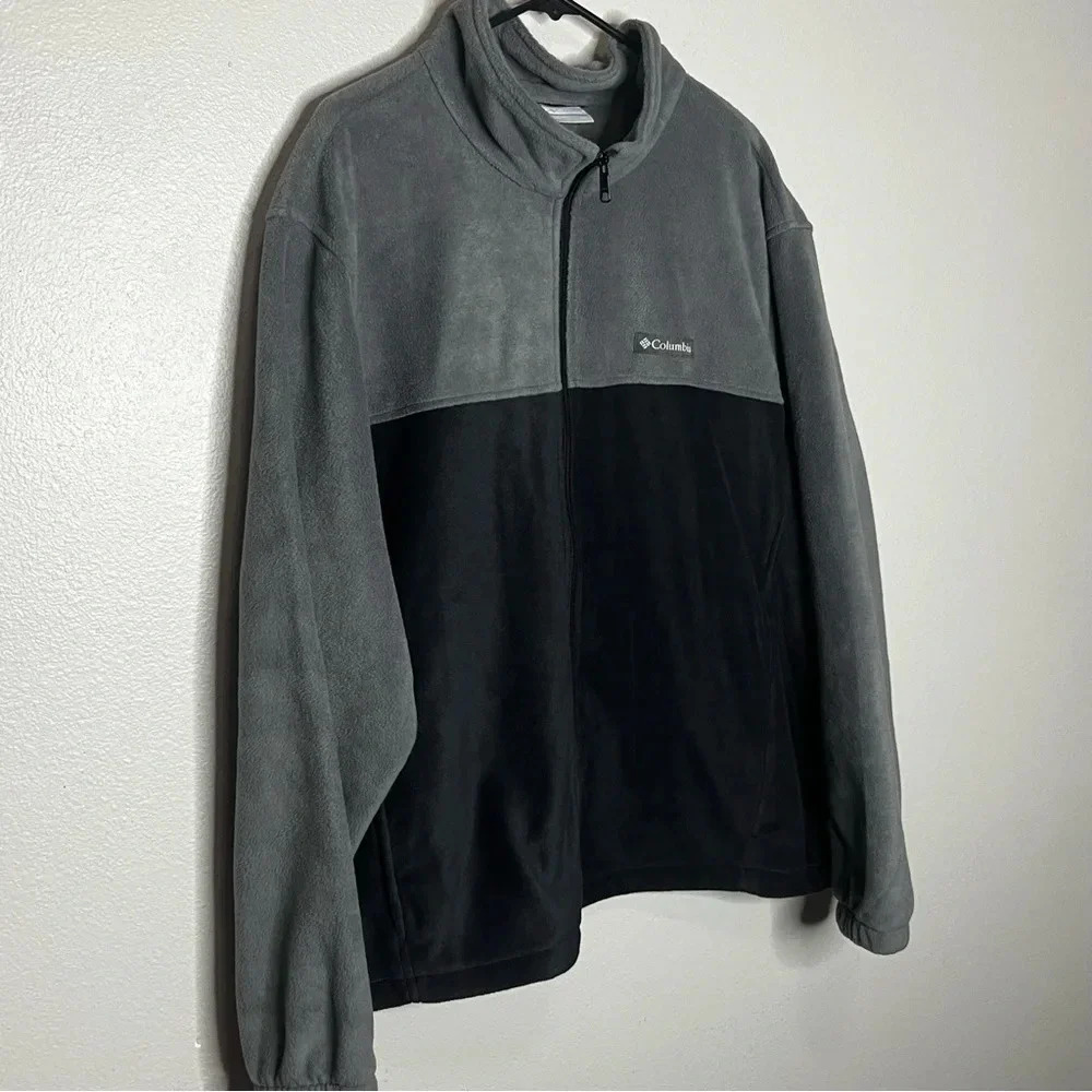 Columbia Steens Mountain 2.0 Fleece Zip Jacket Mens XXL Black Gray Outerwear New - Picture 4 of 11